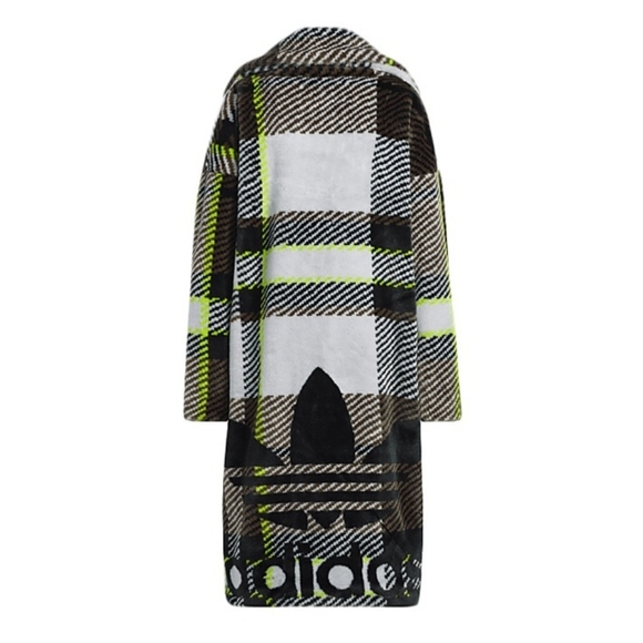 adidas Jackets & Blazers - Adidas Ivy Park Halls of Ivy Plaid Faux Fur Jacket